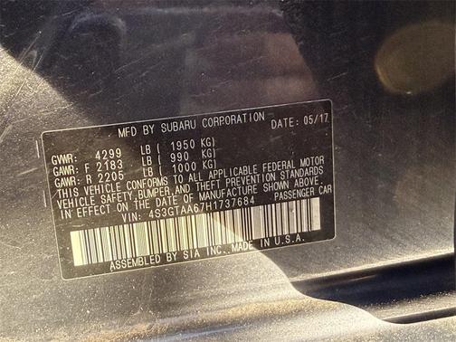 2017 Subaru Impreza 2.0i