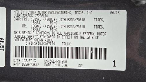 2018 Toyota Tundra SR5