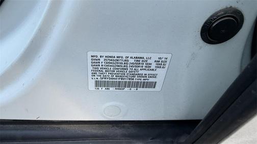 2015 Acura MDX 3.5L Technology Package