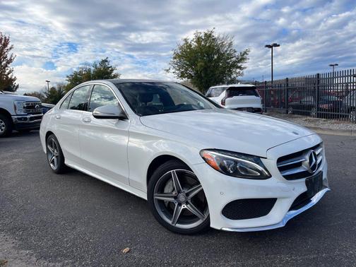White 2015 Mercedes-Benz C-Class 4MATIC