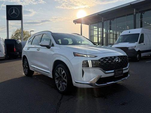 Quartz White 2021 Hyundai SANTA FE Calligraphy
