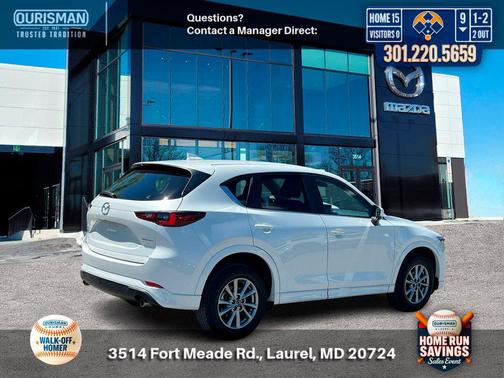 Rhodium White Metallic 2025 Mazda CX-5 2.5 S Preferred Package