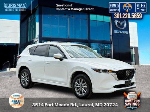 Rhodium White Metallic 2025 Mazda CX-5 2.5 S Preferred Package