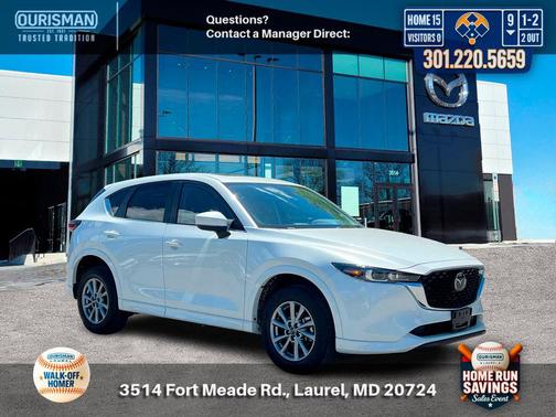 Rhodium White Metallic 2025 Mazda CX-5 2.5 S Preferred Package