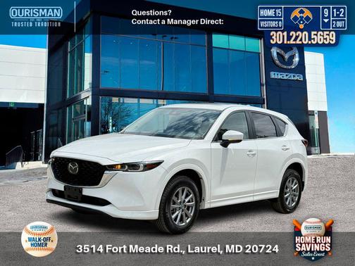 Rhodium White Metallic 2025 Mazda CX-5 2.5 S Preferred Package