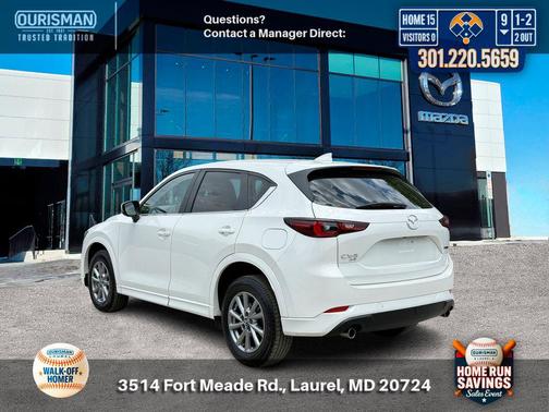 Rhodium White Metallic 2025 Mazda CX-5 2.5 S Preferred Package