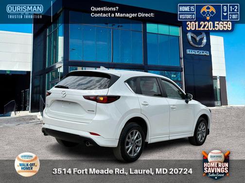 Rhodium White Metallic 2025 Mazda CX-5 2.5 S Preferred Package