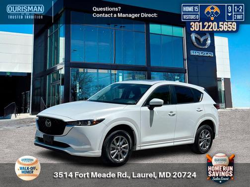 Rhodium White Metallic 2025 Mazda CX-5 2.5 S Preferred Package