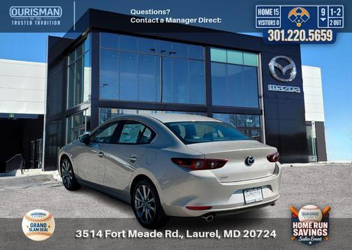 Platinum Quartz Metallic 2026 Mazda Mazda3 FWD w/Preferred Package