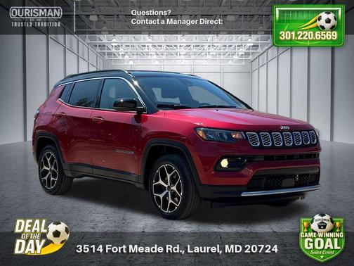 Red Hot Pearlcoat 2025 Jeep Compass Limited