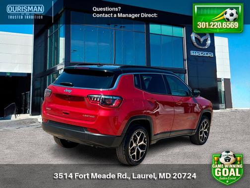 Red Hot Pearlcoat 2025 Jeep Compass Limited