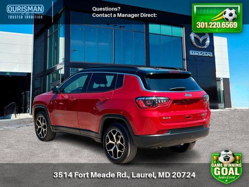 Red Hot Pearlcoat 2025 Jeep Compass Limited