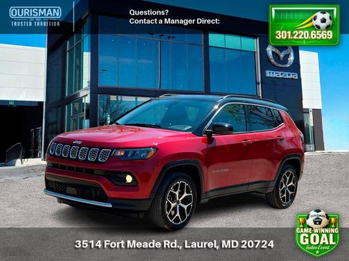 Red Hot Pearlcoat 2025 Jeep Compass Limited
