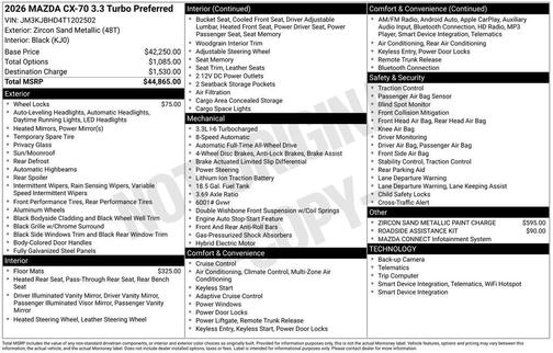 2026 Mazda CX-70 3.3 Turbo Preferred