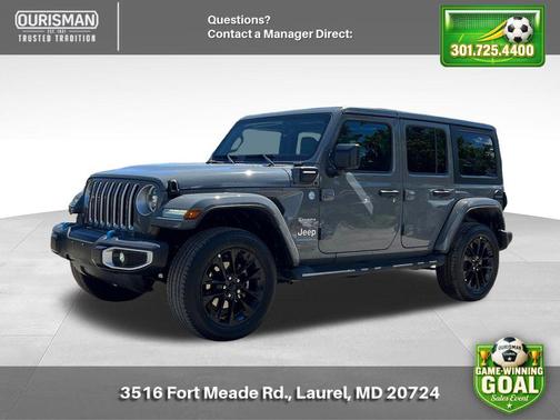 Sting-Gray Clearcoat 2023 Jeep Wrangler 4xe Sahara