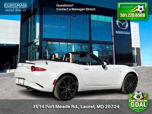 Snowflake White Pearl Mica 2026 Mazda MX-5 Miata Grand Touring