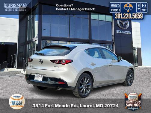 Platinum Quartz Metallic 2025 Mazda Mazda3 FWD w/Preferred Package