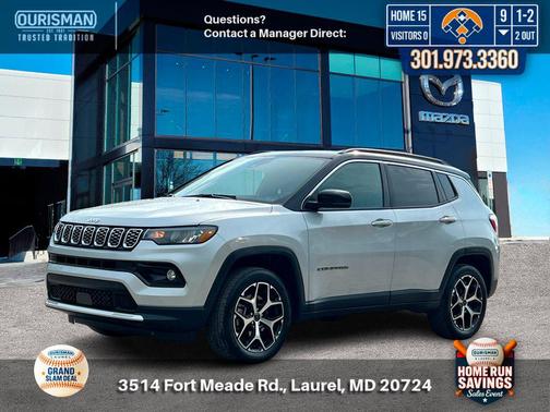 Silver Zynith Metallic Clearcoat 2025 Jeep Compass Limited