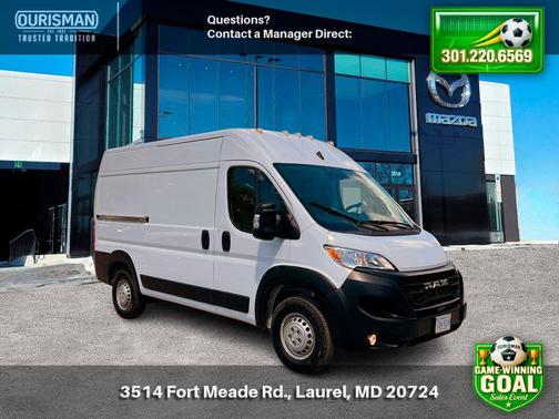 Bright White Clearcoat 2024 RAM ProMaster 2500 Tradesman