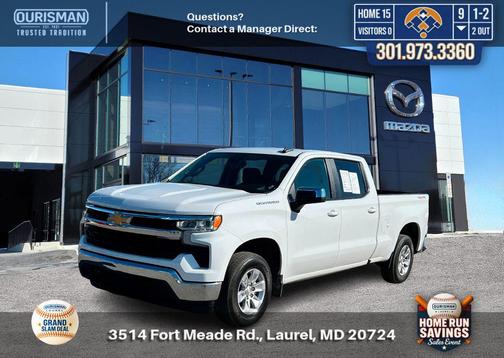 Summit White 2023 Chevrolet Silverado 1500 LT