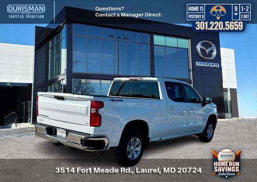 Summit White 2023 Chevrolet Silverado 1500 LT