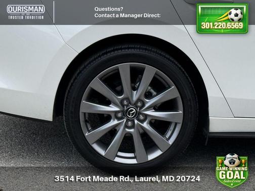 Snowflake White Pearl Mica 2024 Mazda Mazda3 FWD w/Preferred Package