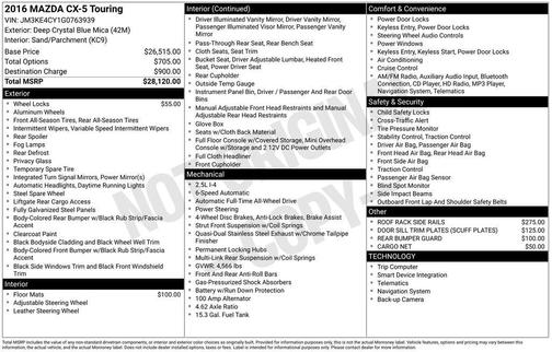 2016 Mazda CX-5 Touring