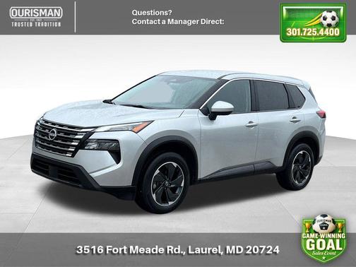 Brilliant Silver Metallic 2024 Nissan Rogue SV