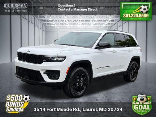 Bright White Clearcoat 2025 Jeep Grand Cherokee Altitude