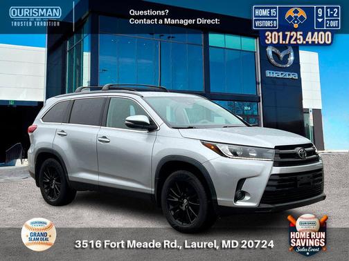Celestial Silver Metallic 2019 Toyota Highlander SE