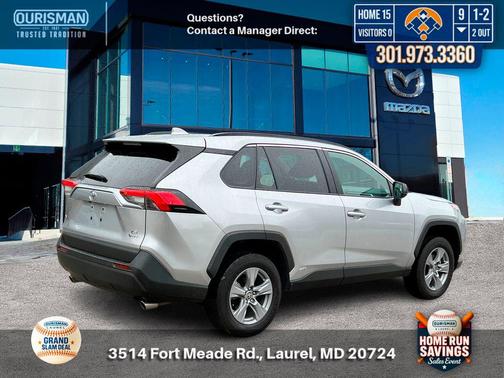 Silver Sky Metallic 2025 Toyota RAV4 Hybrid LE