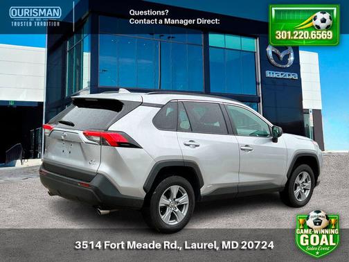 Silver Sky Metallic 2025 Toyota RAV4 Hybrid LE