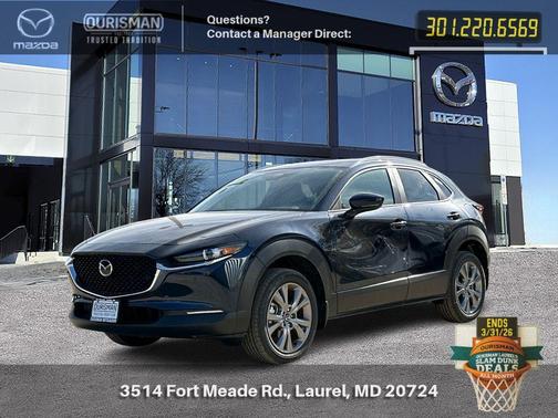 Deep Crystal Blue Mica 2026 Mazda CX-30 2.5 S Preferred Package