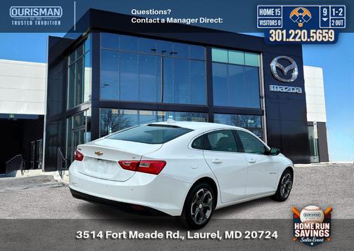 Summit White 2024 Chevrolet Malibu FWD 1LT