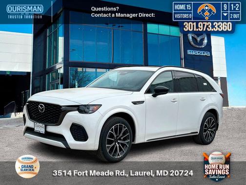 Rhodium White Premium 2026 Mazda CX-70 3.3 Turbo S Premium