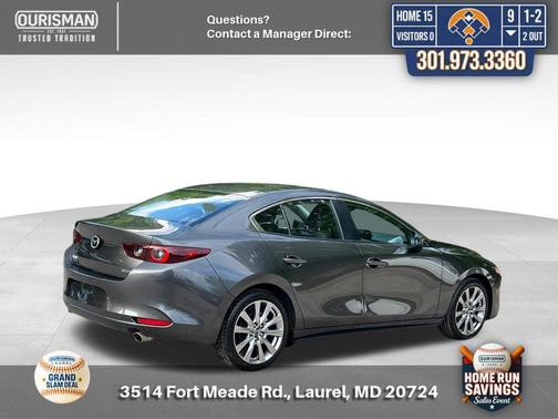 Machine Gray Metallic 2025 Mazda Mazda3 FWD w/Preferred Package