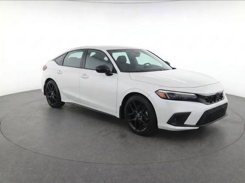 Platinum White 2023 Honda Civic Sport