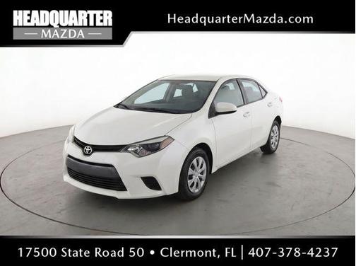 Super White 2016 Toyota Corolla L