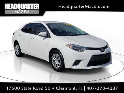 Super White 2016 Toyota Corolla L