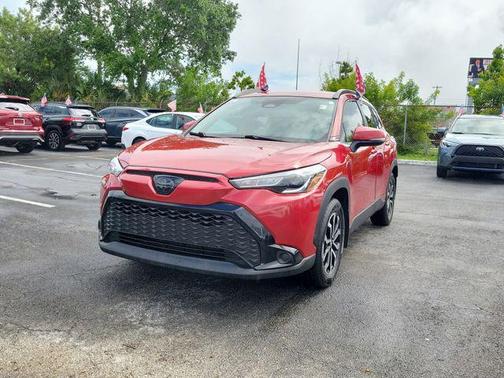 Barcelona Red Metallic 2023 Toyota Corolla Hybrid SE