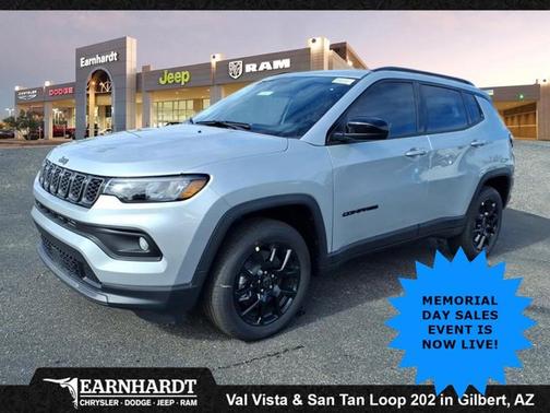 Silver Zynith Metallic Clearcoat 2026 Jeep Compass Latitude Altitude