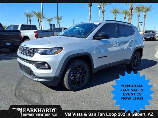 Silver Zynith Metallic Clearcoat 2026 Jeep Compass Latitude Altitude