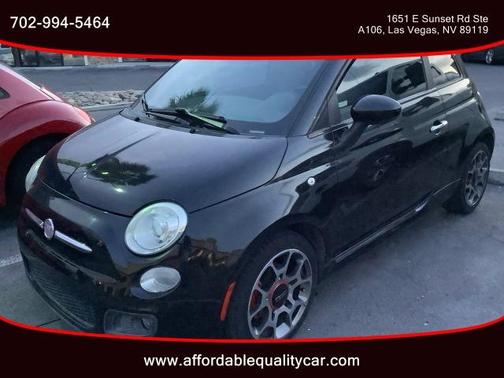 Black 2012 FIAT 500 Sport