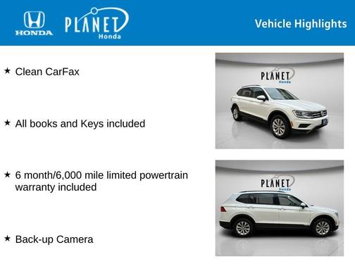 Pure White 2018 Volkswagen Tiguan 2.0T S
