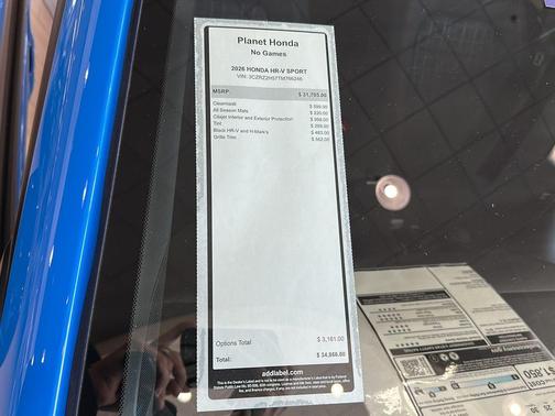 2026 Honda HR-V Sport