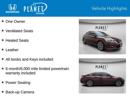 Basque Red Pearl II 2015 Honda Accord Sport