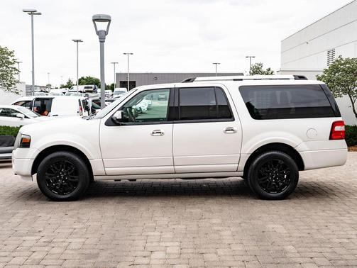 White Platinum Metallic Tri-Coat 2014 Ford Expedition EL Limited