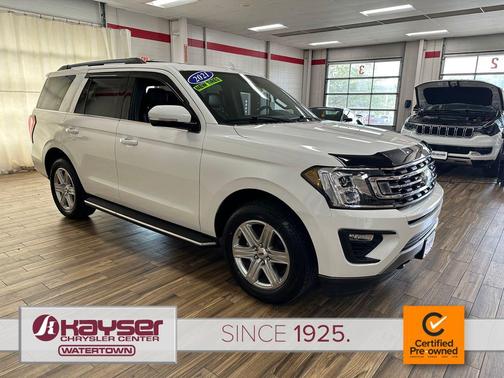 Star White Metallic Tri-Coat 2021 Ford Expedition XLT
