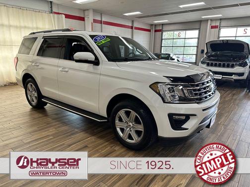 Star White Metallic Tri-Coat 2021 Ford Expedition XLT
