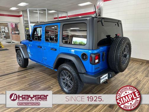 Hydro Blue Pearlcoat 2024 Jeep Wrangler Sport S